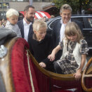 28. august: Kronprins Haakon, Marius, Prinseses Ingrid Alexandra og Prins Sverre Magnus er til stede på jubileumsvisningen av Flåklypa Grand Prix (Foto: Tjere Bendiksby, Scanpix)